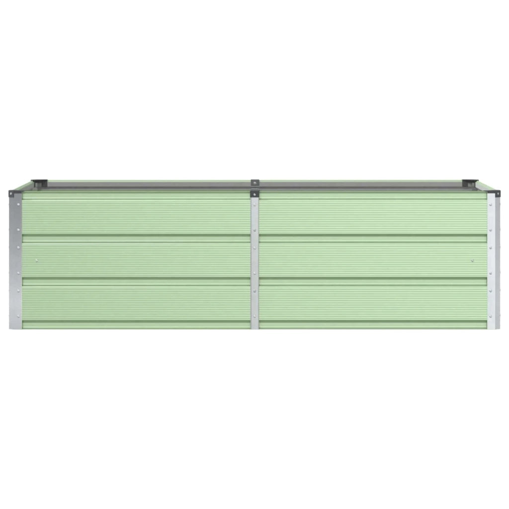 Fioriera moderna multiuso per interni/esterni 160 x 80 x 45 cm stile industriale acciaio verde 02_0059266
