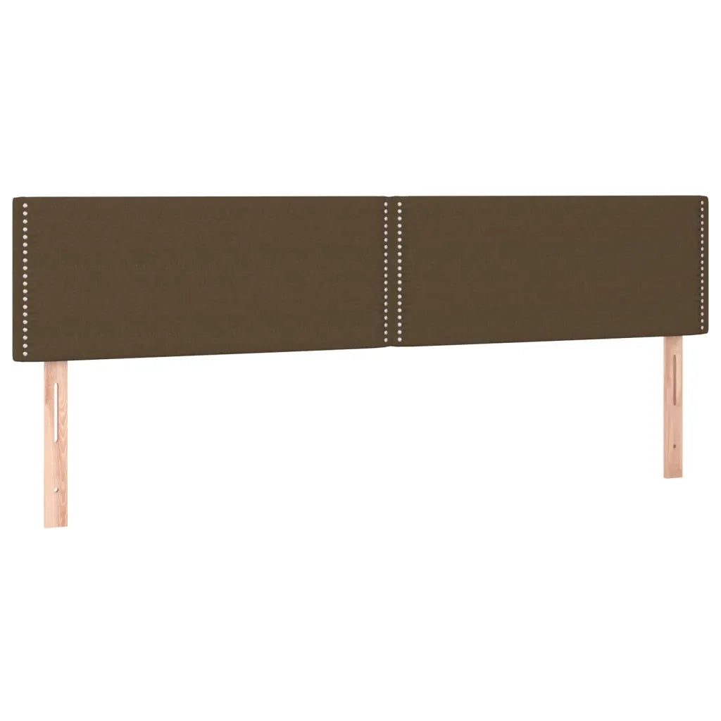 Testiera | Testata Marrone Scuro 200x5x78/88 cm in Tessuto