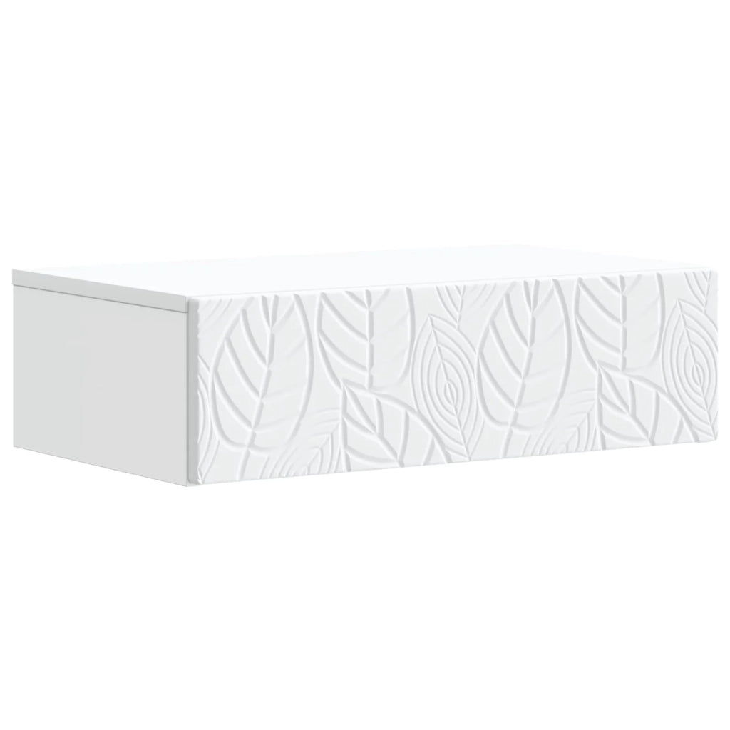Tavolino da Parete Laterale Bianco 87,5 x 34,5 x 17 cm 898835