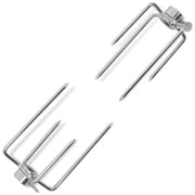 Barbecue forche per spiedo 2 pezzi in acciaio cod mxl 47589