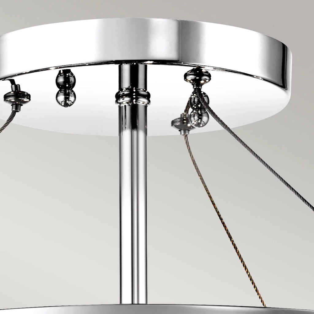Lampada a Soffitto 2 Luci Kalf In Acciaio Bianco A Bracci E Sfere In Vetro Opalino E Oro