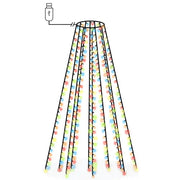 Rete di Luce per Albero di Natale 250 LED Multicolore 250 cm CFW5355073