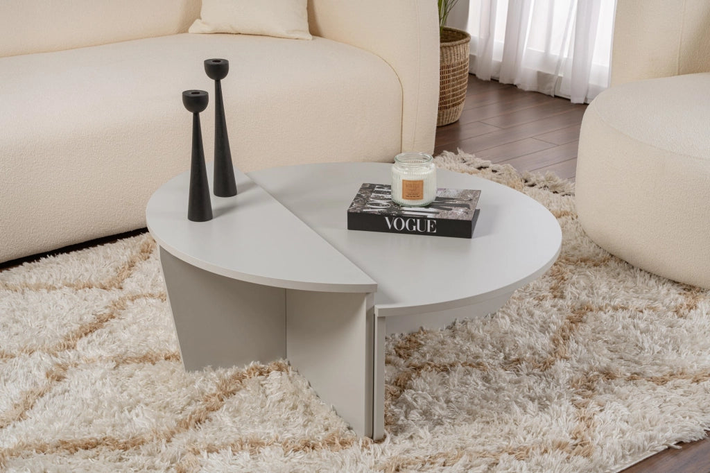 Tavolino in legno "Orion" 90 x 60 x 30 cm - Grigio