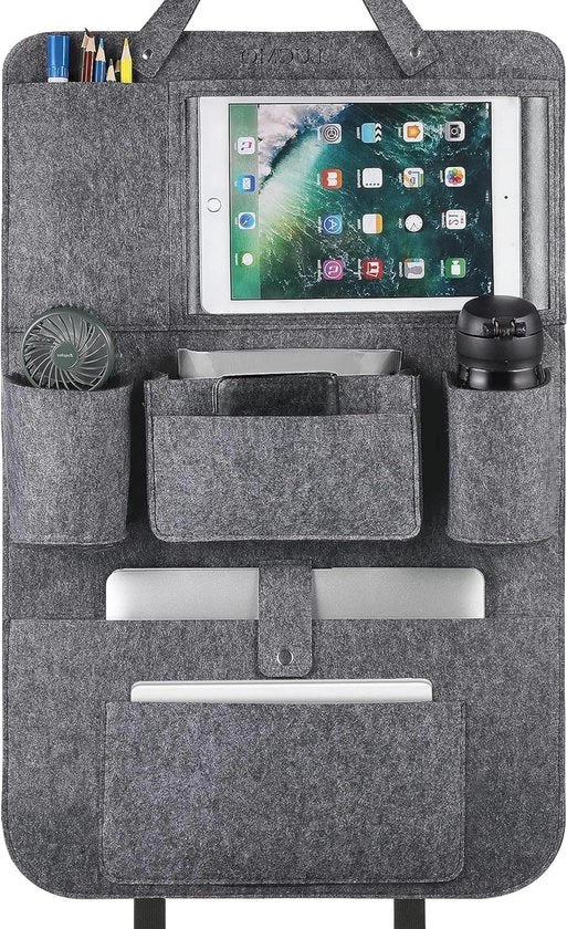Organizzatore di auto per auto - protezione del pavimento - organizzatore di porta - tablet e telefono - contenitore auto - impermeabile - multifunzionale - contenitore di auto con molte tasche