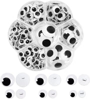 Punti di unione in plastica rotondi - 172 pezzi - autoadesivi - diametro 8-20 mm - per artigianato DIY - punti di unione