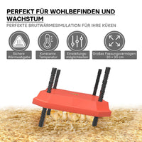 Fudajo Chioccia artificiale 30x30cm 50W Piastra termica per 20-25 pulcini con temperatura regolabile