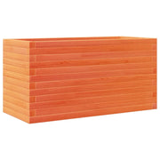 Fioriera rialzata per piante fiori terrazza giardino finitura a cera 90 x 40 x 46 cm legno di pino massiccio marrone 02_0038510