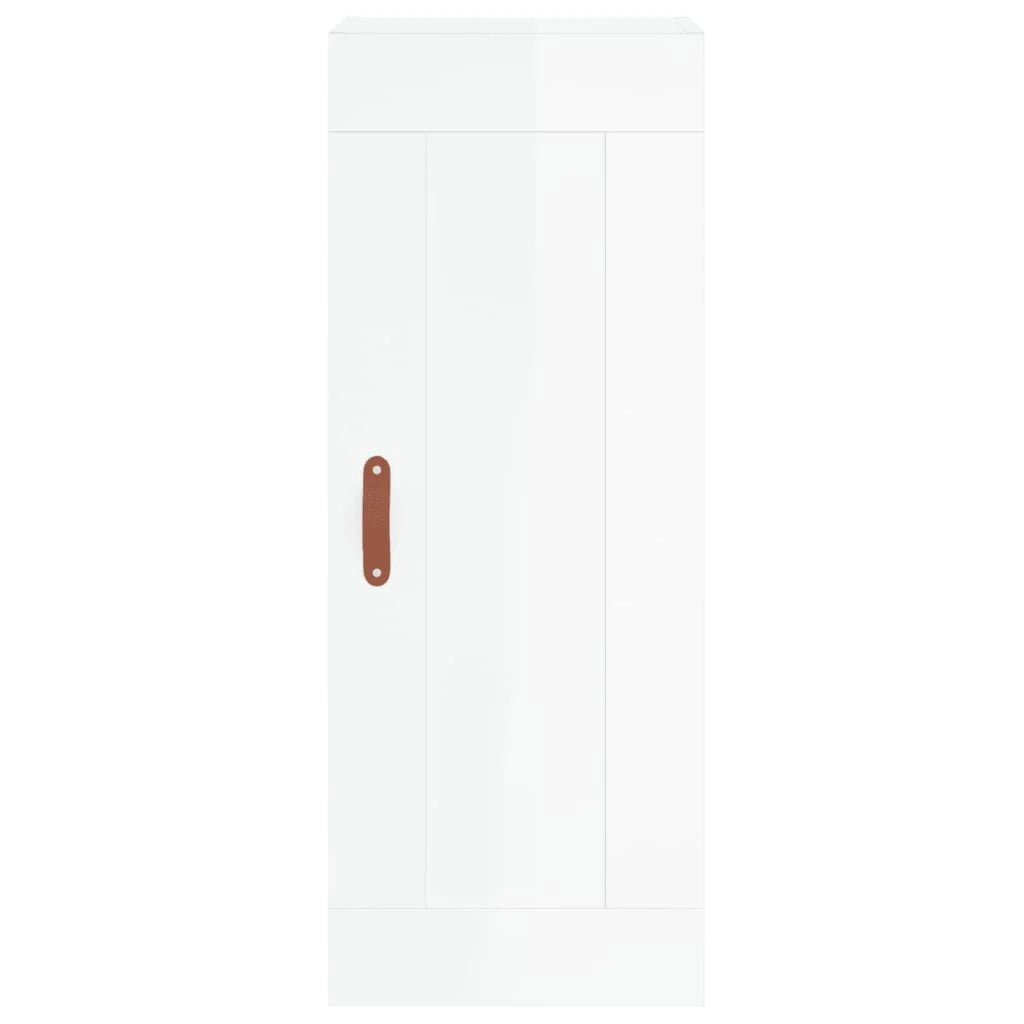 Buffet credenza cassettiera mobiletto mobile contenitore organizer cucina soggiorno lucido 34,5 x 34 x 180 cm legno ingegnerizzato bianco 02_0032929