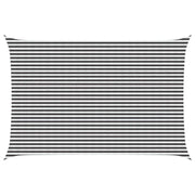 Telo Ombra Antracite e Bianco 4 x 6 m HDPE 42032777
