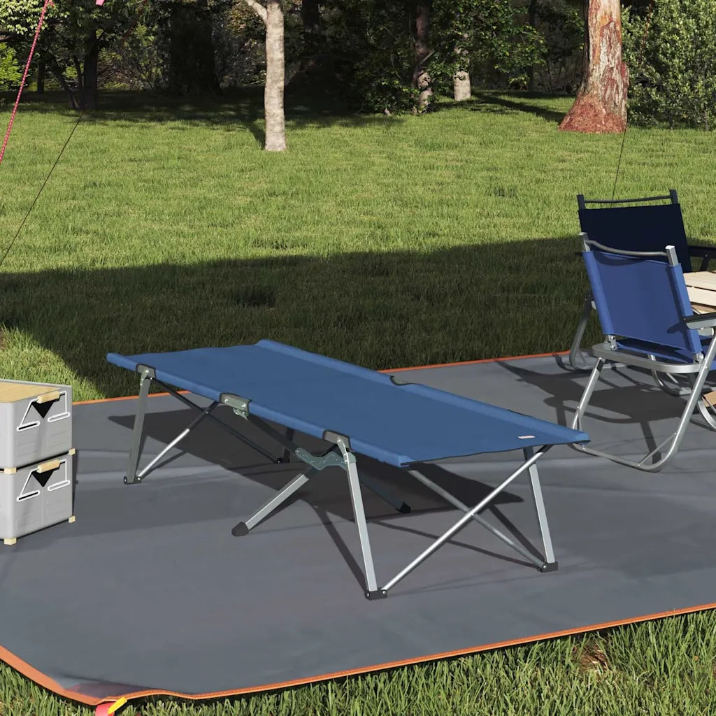 Letto da campeggio pieghevole Blu 194 x 62,5 x 42,5 cm CFW2455140