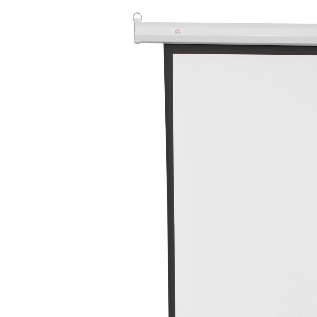 EasyComfort Telo Proiettore 84" Formato 4:3 con Telecomando, in Tessuto Plastico e Metallo, 171x130 cm, Bianco