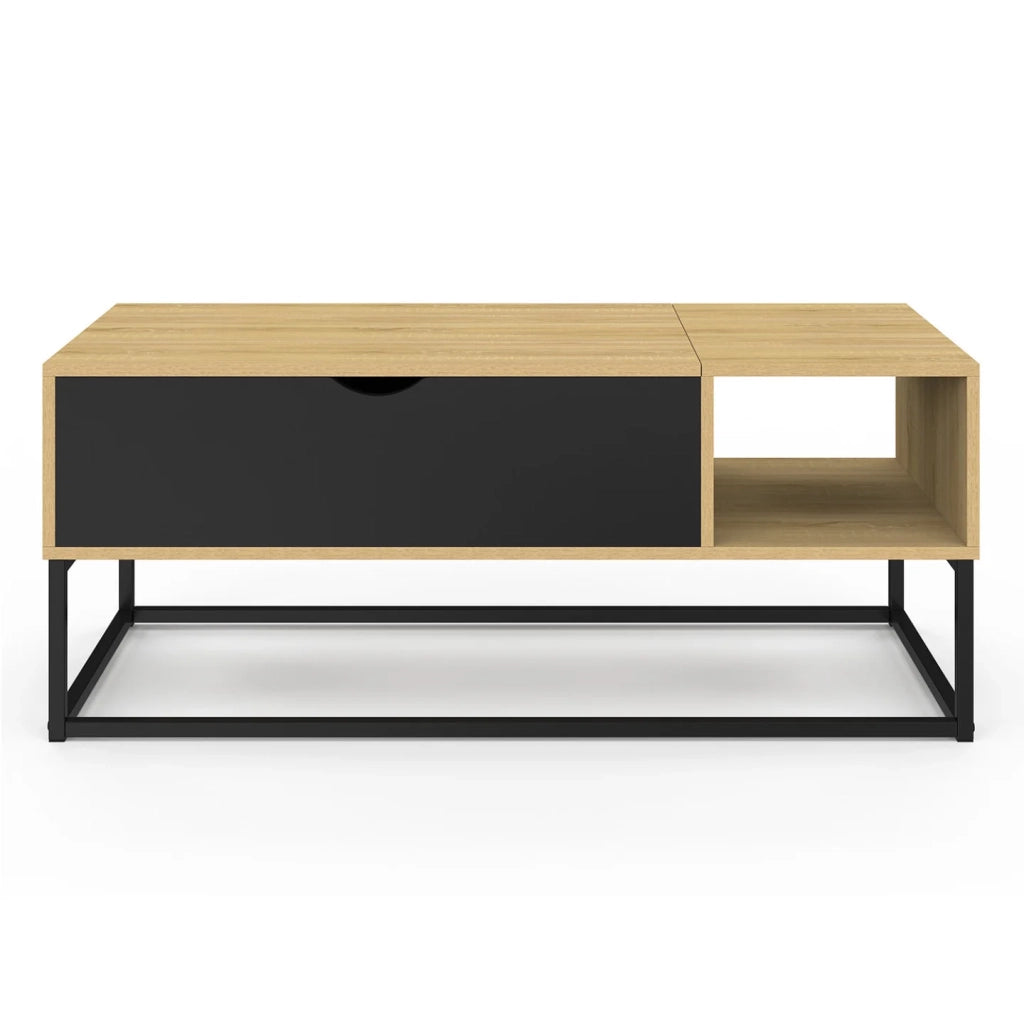 IDMarket - Tavolino BOSTON con contenitore dal design industriale