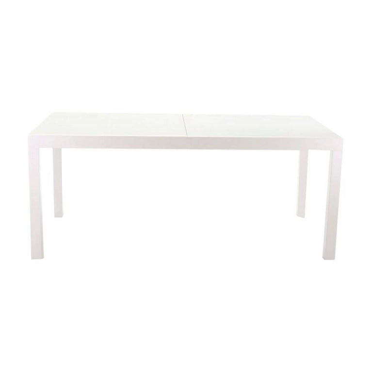 Tavolo alluminio boise bianco opaco allungabile cm 160/220x90h67,5/75
