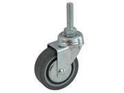 RUOTE IN GOMMA CON PERNO ROTANTANTE E DISCHI PARAFILI 220BISP- - ø mm.50x18 perno ø mm.8x30 mm.66h. port. Kg.20 - 4 pezzi AVO