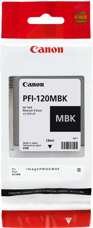 Canon Large Format Canon PFI-120 MBK Cartucce opaco nero