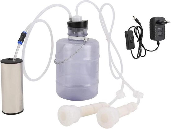 Macchina da mungere portatile 5L - pompa a pulsazione a vuoto - macchina da mungere per capra e vacca.