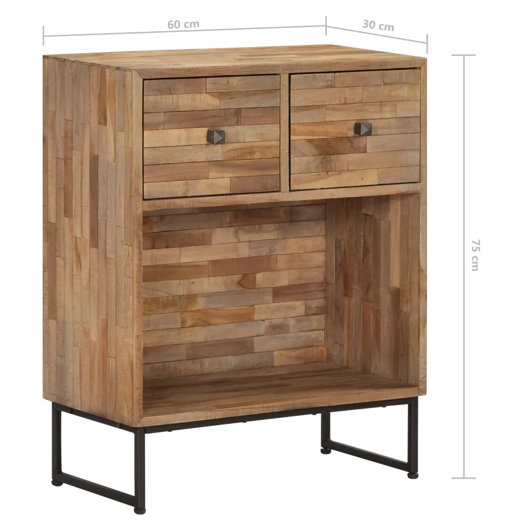 Credenza in Legno di Teak di Recupero 60x30x75 cm 246080