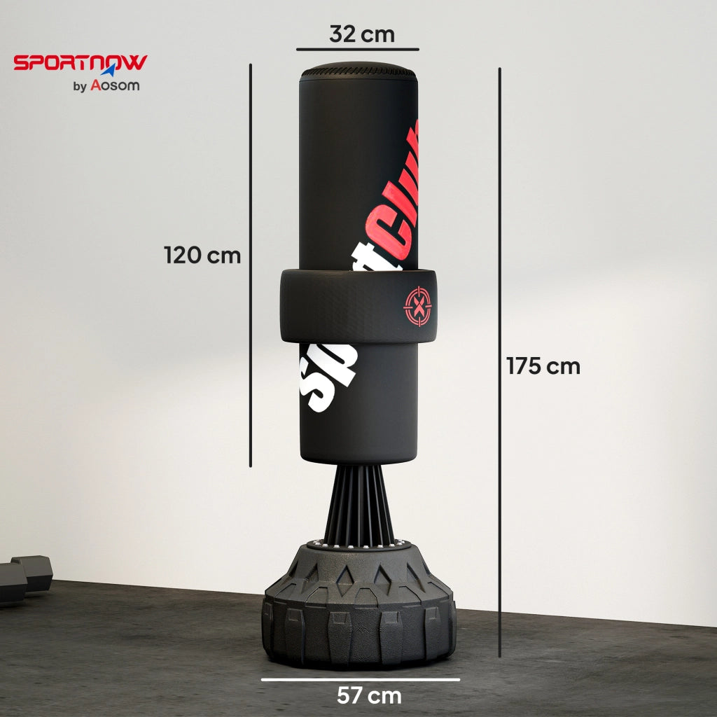Sacco da boxe in piedi regolabile 175 cm ¨C zephmum ¨C nero