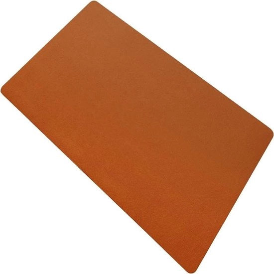 Bureaumat con cuscino di protezione in legno naturale e pelle PU per bambini (marrone, 900 x 450 mm)