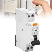 30mA Interruttore differenziale 1P+N 6kA 16A corrente nominale RCD protetto 230V Curva C.