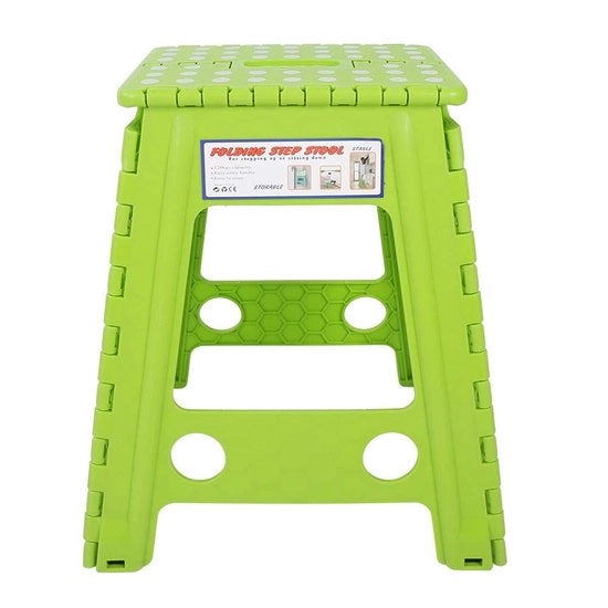 Scaffalete portatile multifunzionale con piedi antiscivolo in plastica - Dimensioni: 29x22x45cm - Chiusura sicura con spina di sicurezza - Carrello per scale