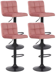 4er Set Barhocker Feni Samt