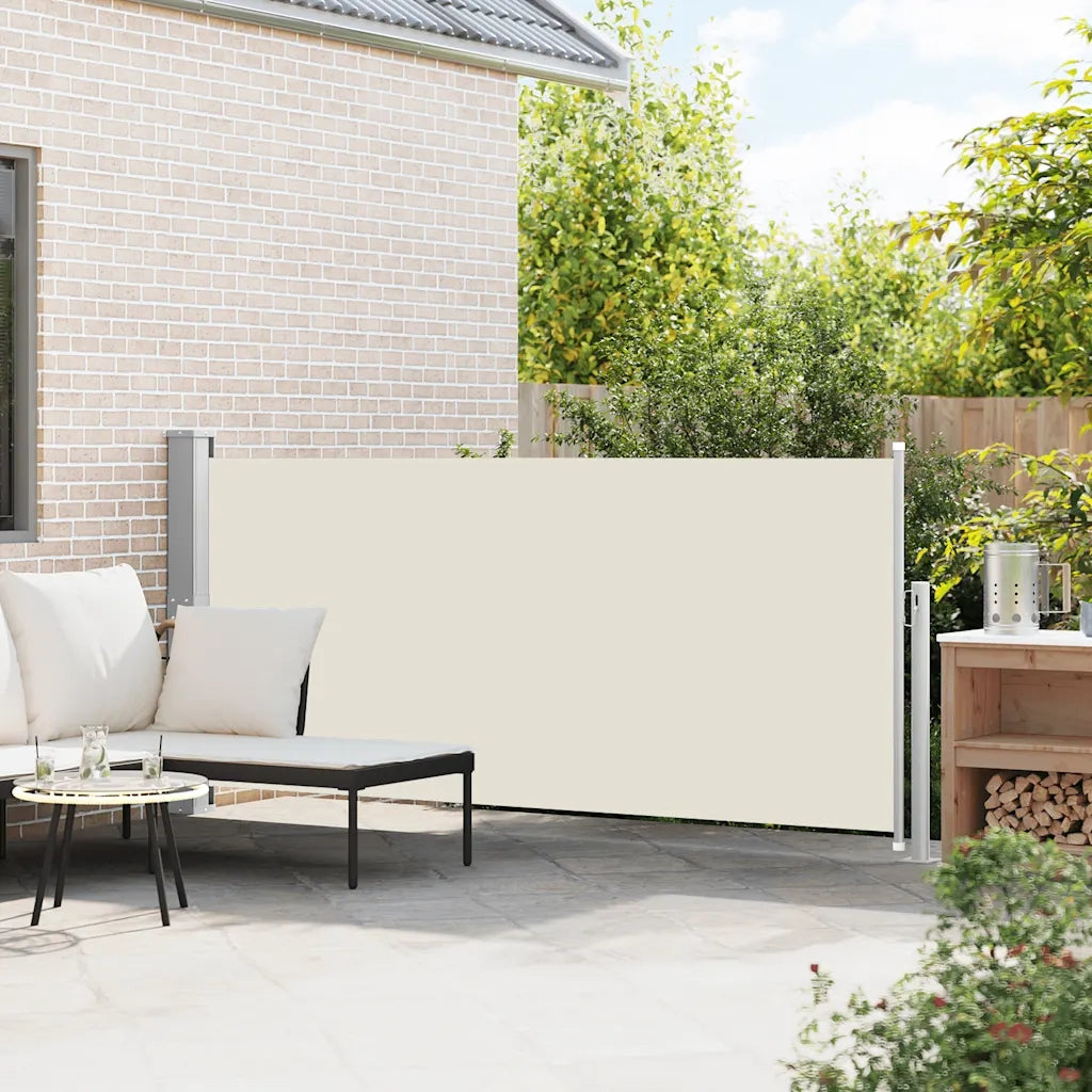 Tenda da Sole Laterale Retrattile 140 x 300 cm Crema 45354