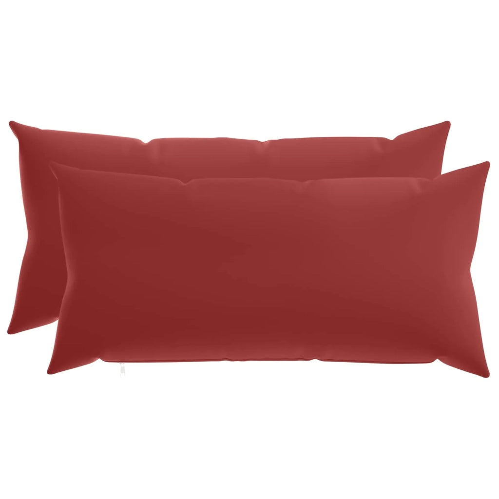 Federa 2 pcs HEERLEN Rosso Vino 40 x 80 cm Poliestere 910054