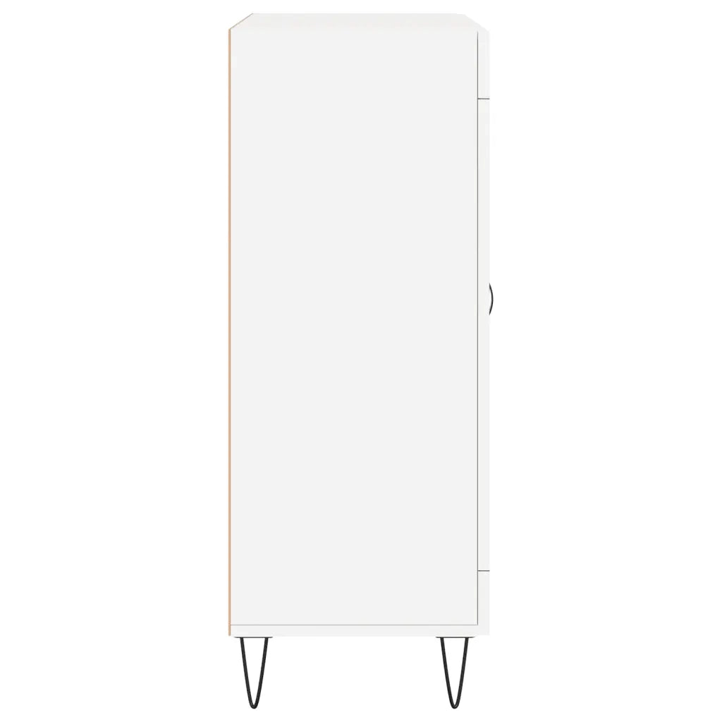 Credenza Bianca 69,5x34x90 cm in Legno Multistrato