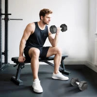 Set di 2 Manubri Esagonali da 2 x 12,5 kg in Ferro Rivestiti in Gomma, Nero