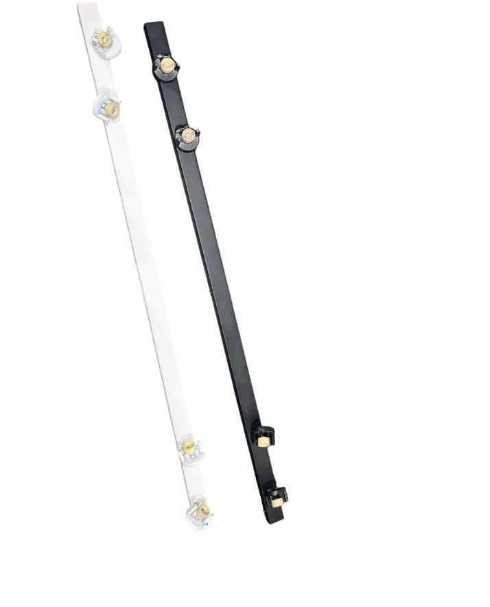 Base nera Snodo portalampada incluso 4 luci attacco GU10 120cm