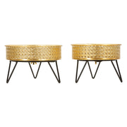 BarHar, Vaso set 2 Vasi, Portavasi Rimovibili, oro