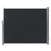 Tenda Laterale da Sole Estraibile Per Giardino Rettangolare 160 x 300 cm Grigio Grafite