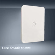 Trade Shop - Luce Notturna A 4 Led Con Doppia Emissione Luce Con Interruttore Touch 0.6w Xgcmd-002 - -bianco Freddo      -