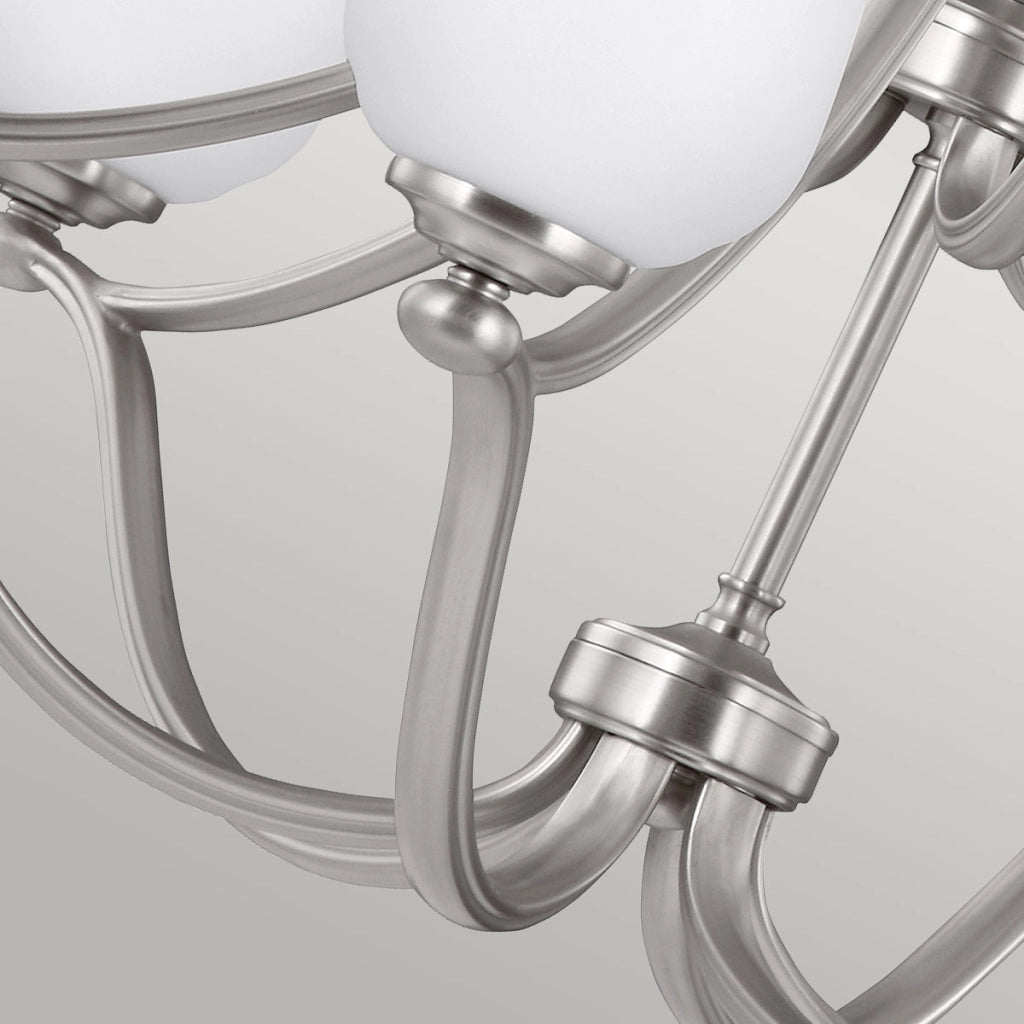 Lampadario Vintner grande nichel satinato 9xE27 Feiss