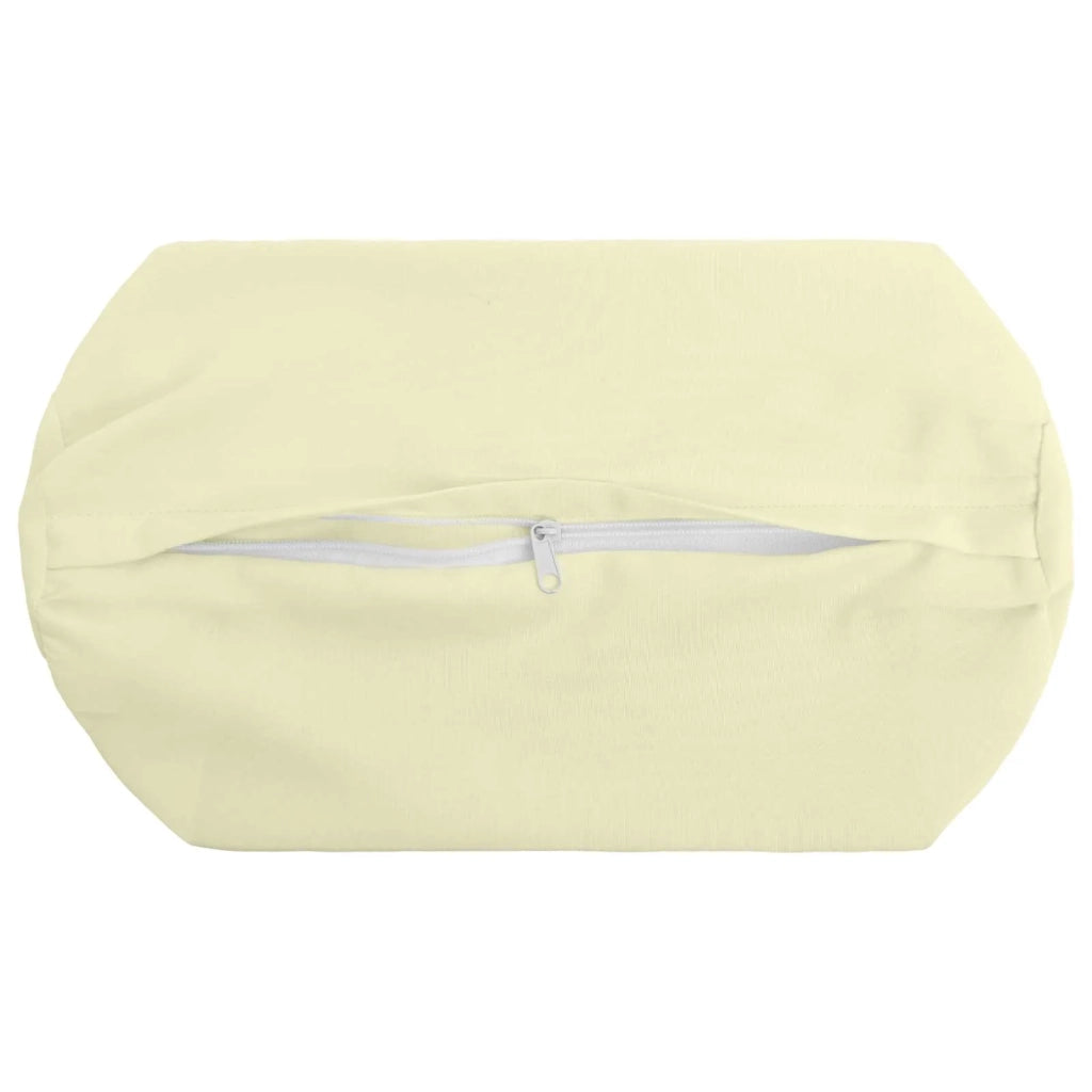 Federa 6 pcs HEERLEN Crema Ø 15 x 40 cm Poliestere 923322
