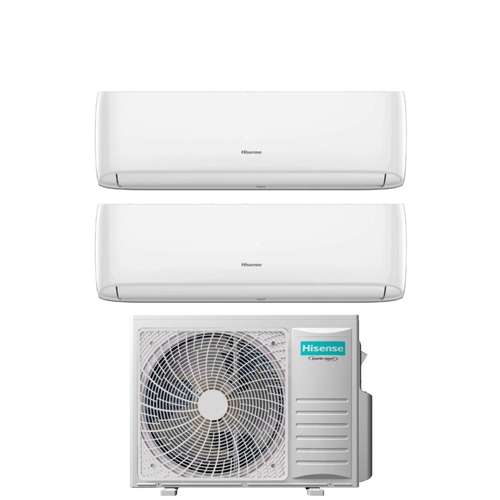 Condizionatore Dual Split Hisense Hi-Comfort 12+18 con 3AMW72U4RJC R-32 Wi-Fi Integrato