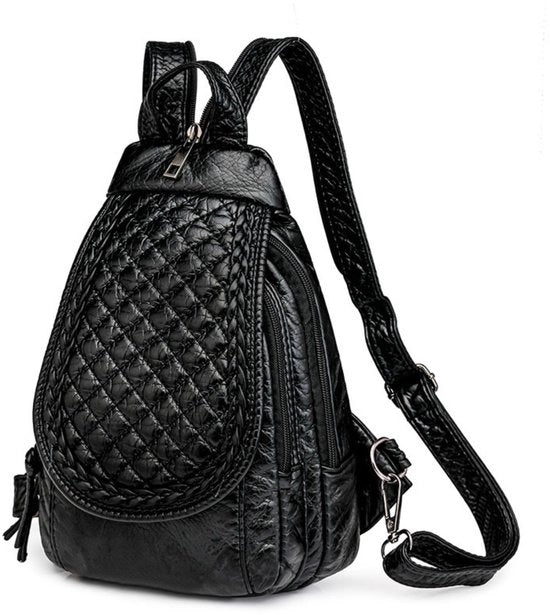 Borsa da viaggio per donna in pelle PU, borsa da viaggio convertibile con più tasche, borsa da viaggio piccola impermeabile con molteplici tasche e contenitori ampi (reticolo).