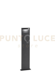 PALETTO LED MOBULA ANTRACITE IN ALLUMINIO 8W 1100LM 3000K IP65 280X195X745MM