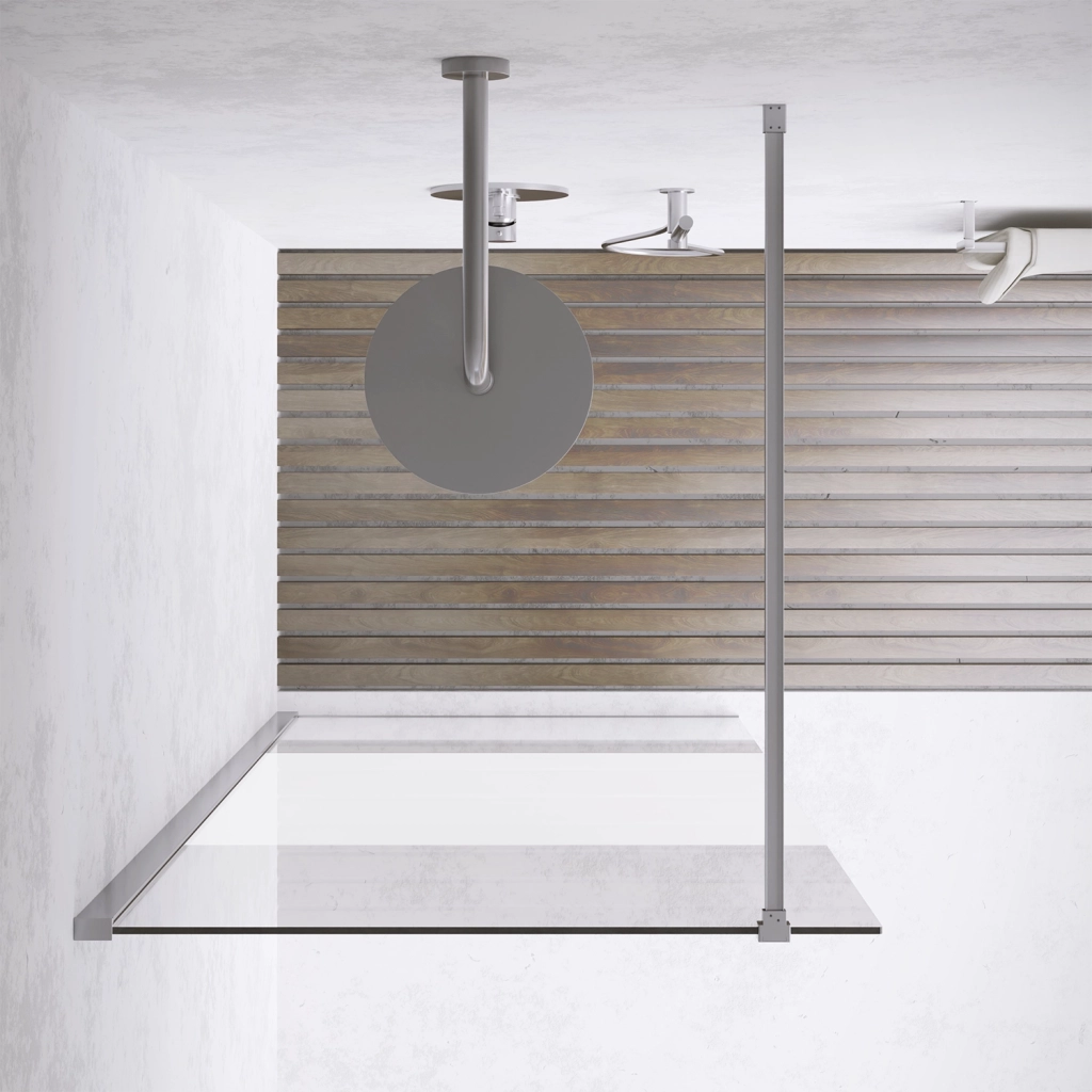 Parete doccia walk-in 90 cm 8mm opaco anticalcare h200 | Lazaros