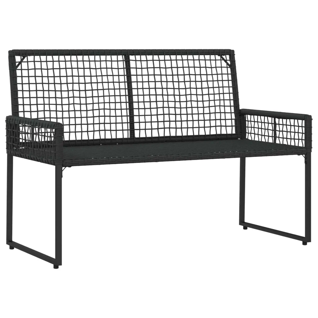 Set di Mobili da Esterno con cuscino 4 pcs Nero e Turchese