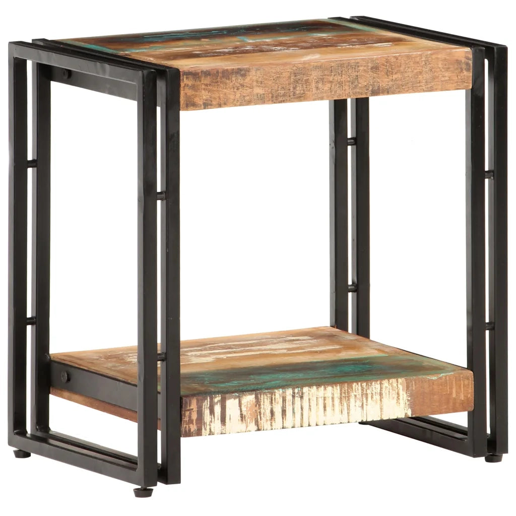 Tavolino Laterale 40x30x40 cm in Legno Massello di Recupero cod mxl 29799