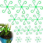 Supporti per piante - 12 pezzi di sostegni fissa per rose, hortensie, pomodori e monstera - Ferme per piante riciclabili - Anello di sostegno per piante da giardino (verde)