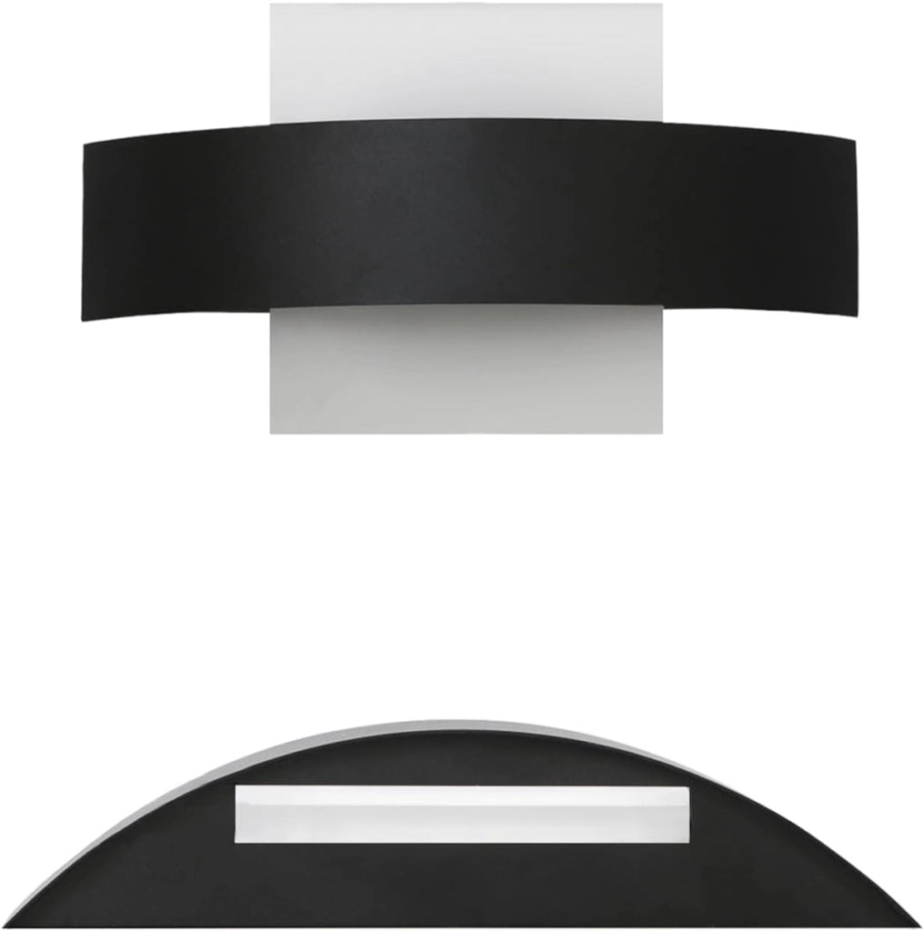 ZMH Lampada da parete a LED 3000K 7W corridoio 23,5cm camera da letto lampada da letto in acrilico bianco caldo