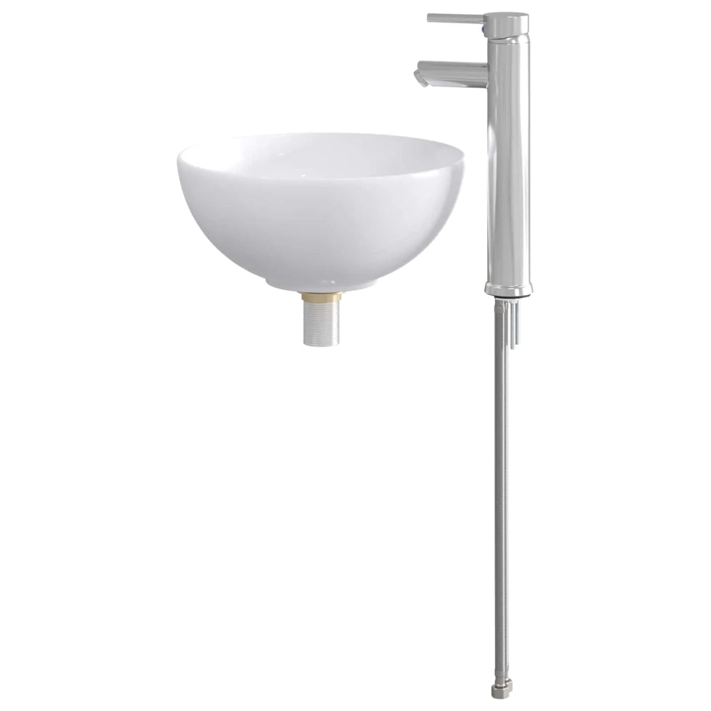 Lavabo da bagno Cromato 32 x 32 x 13 cm Metallo CFW5238450