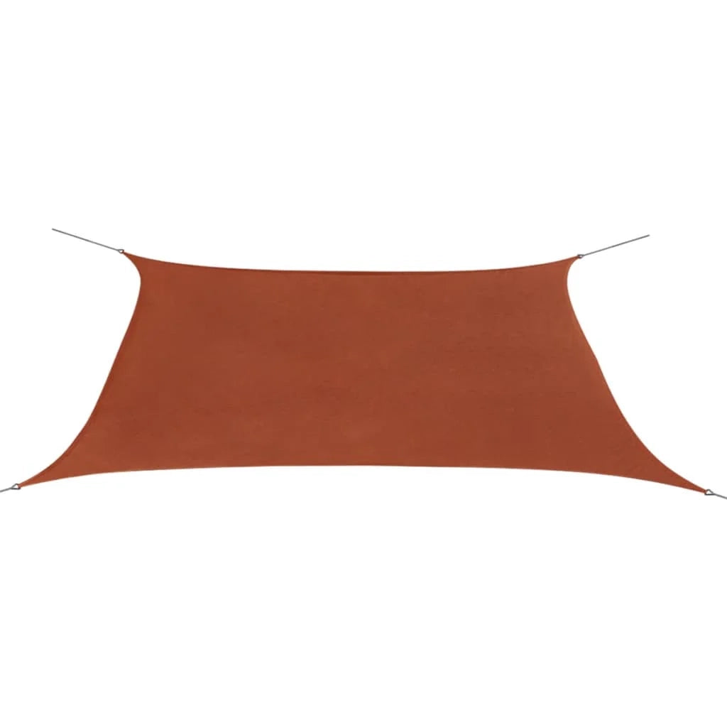 Vela ombreggiante/ombrellone rettangolare in tessuto Oxford 2 x 4 m marrone ocra 02_0008662