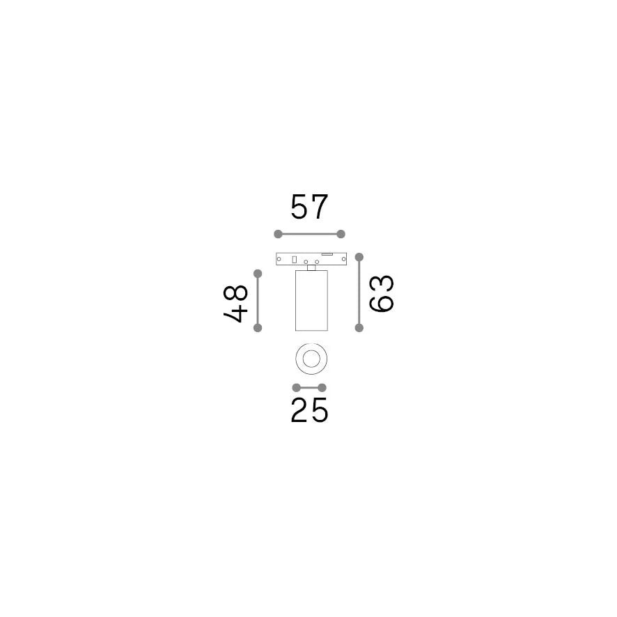 Sistema Lineare Deva 1 Luce Led Integrato Nero 2.5W Ip20