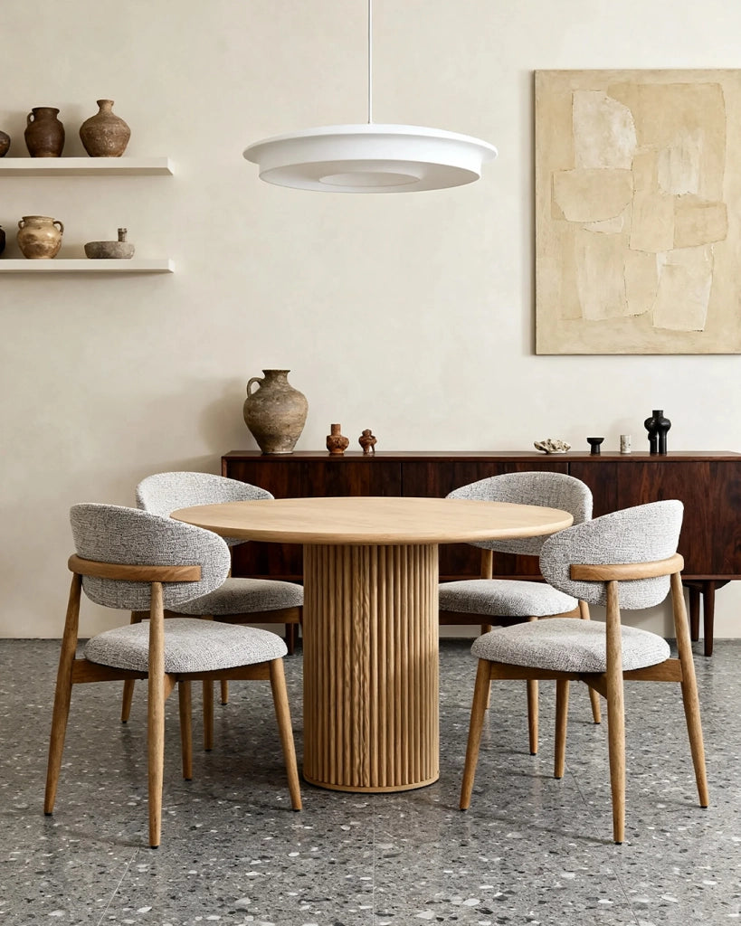 Sedia in Legno Daphne, Colore Noce/Argilla