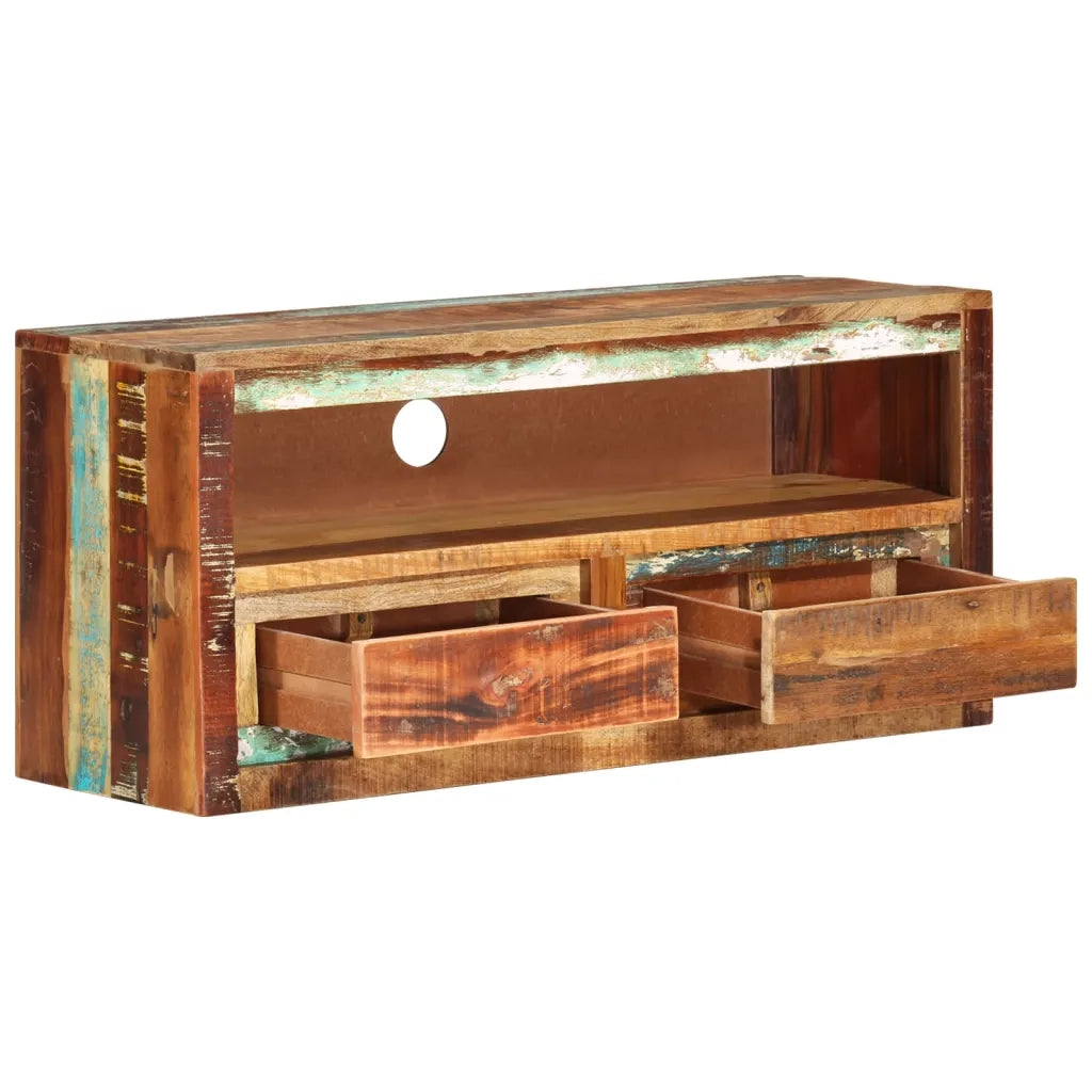Mobile Porta TV 88x30x40 cm in Legno Massello di Recupero