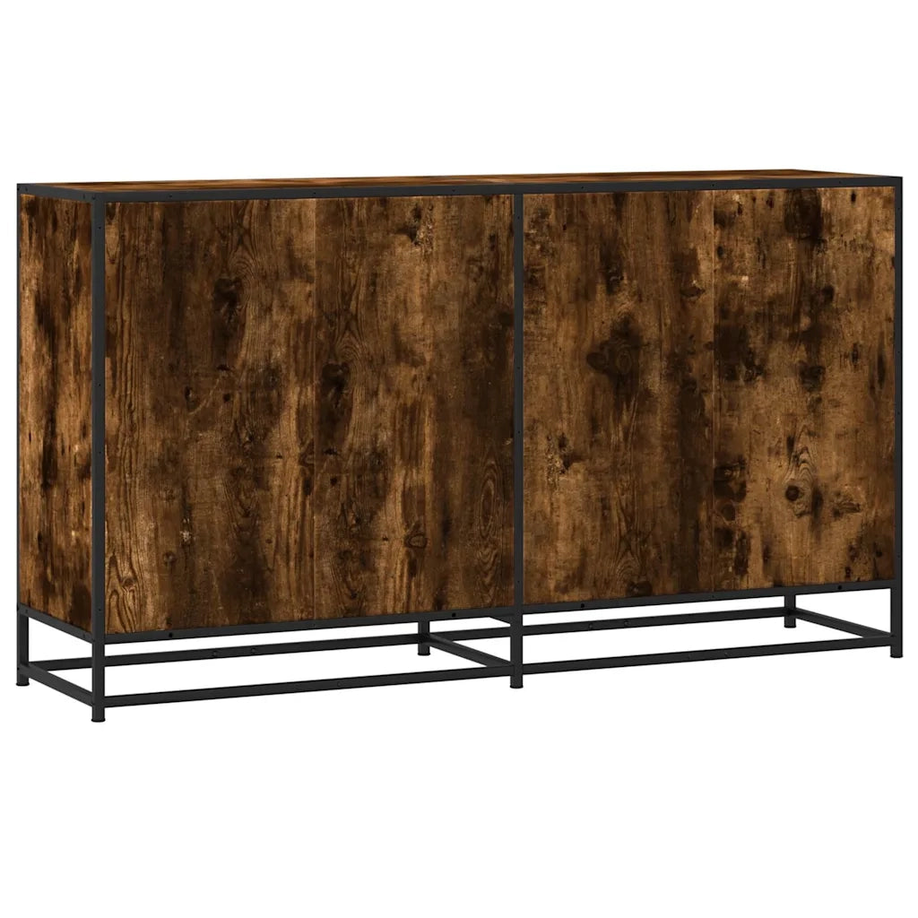 Credenza Rovere Fumo 134x35x76 cm in Truciolato 3300817